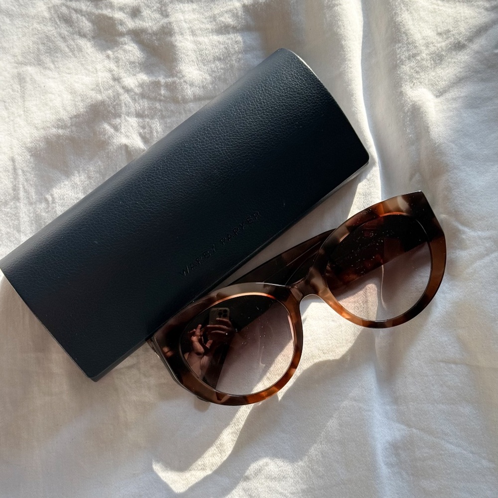Warby Parker Samira Sunglasses in Sesame Tortoise